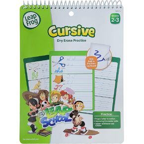 Leapfrog Leapschool مصنف ممارسة المسح الجاف للصفوف 2-3 مع 16 صفحة مرنة