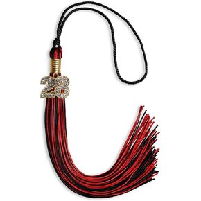 Endea Graduation Mixed Double Color Tassel with Gold Bling Charm (Green/White, 2025)