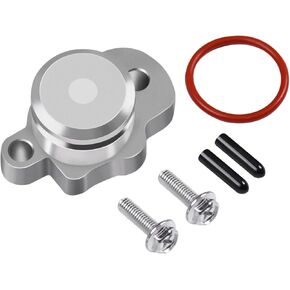 Oil pump plug cover Compatible With 1983-2006 Yamaha PW80 Y-Zinger -with plug cover,O-Ring,2Pcs Mounting Bolts,Port Cap