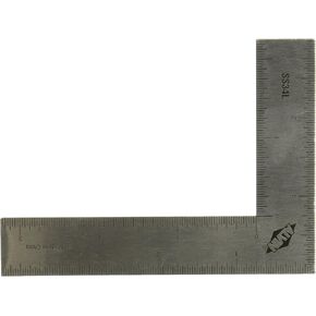 Alvin, Stainless Steel L-Square Ruler, Drawing and Design Tool for Students and Professionals, Great for Drafting, Architecture, Engineering, and Art - 3 x 4 Inches