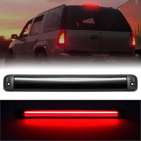 R&F Auto LED Smoked Third Brake Light Compatible with Suburban 1992-1999 / Tahoe 95-99 / Blazer S10/ Yukon 92-99/ Yukon XL 00-04/ Denali/Jimmy S-15/ Bravada/Escalade 99-20 High Mount Stop Lamps