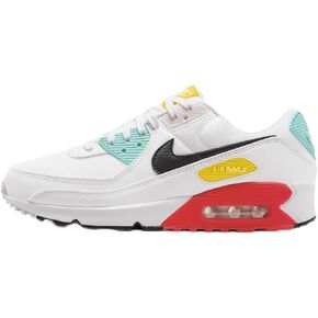 Nike Air Max 90 Women's Shoes (FZ3622-100, White/Pink Foam/Bright Crimson/Black)
