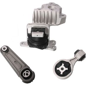 3 PCS Engine Motor and Transmission Bracket Kits Fit for Nissan Rogue 2014-2020, for Nissan X-Trail 2014-2019, for Renault Koleos 2017-2019, Auto Motor Engine & Trans Mount Set Replace# A4367 A4376