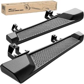 Nilight Running Boards for 2018 2019 2020 2021 2022 2023 2024 Wrangler JL 2 Door Side Step Nerf Bars 6 Inch ABS Plastic Matte Black (Not for JK Model)