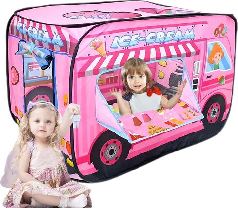 Pop Up Tent for Kids.Fire Truck Play Tent Role Play Firefighter Tent.Large, Easy to Organize.Birthday Gift for Girls & Boys.Can Be Played with by 2-3 Kids.for Toddler - Indoor & Outdoor in Saudi Arabia
