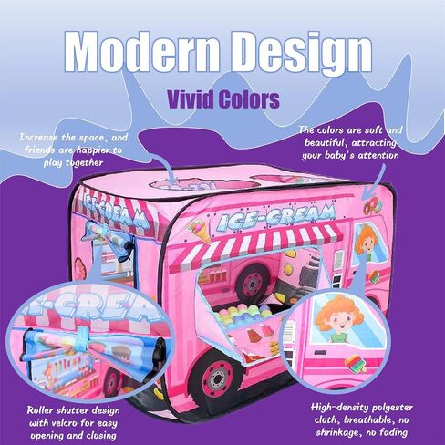 Pop Up Tent for Kids.Fire Truck Play Tent Role Play Firefighter Tent.Large, Easy to Organize.Birthday Gift for Girls & Boys.Can Be Played with by 2-3 Kids.for Toddler - Indoor & Outdoor in Saudi Arabia