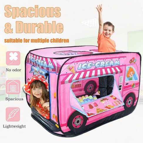 Pop Up Tent for Kids.Fire Truck Play Tent Role Play Firefighter Tent.Large, Easy to Organize.Birthday Gift for Girls & Boys.Can Be Played with by 2-3 Kids.for Toddler - Indoor & Outdoor in Saudi Arabia