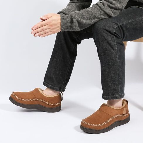 خف Zizor الرجالي Doyle Memory Foam Moccasin House Shoes in Kuwait