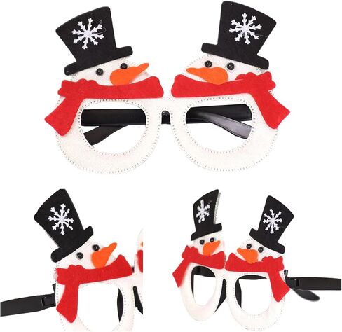 Christmas glasses, glitter holiday glasses frames, clothing accessories glasses, Christmas party holiday gifts in Saudi Arabia