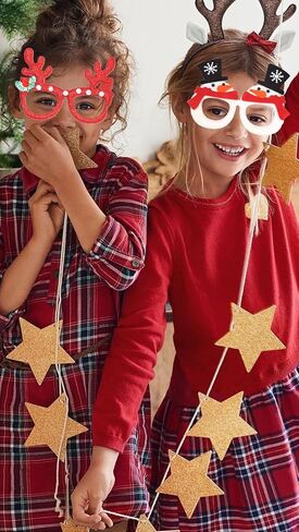Christmas glasses, glitter holiday glasses frames, clothing accessories glasses, Christmas party holiday gifts in Saudi Arabia