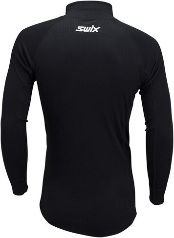 SWIX Men's RaceX Bodyw Halfzip Wind Lightweight Breathable Wind-Resistant Multisport Technical Baselayer Top in Saudi Arabia
