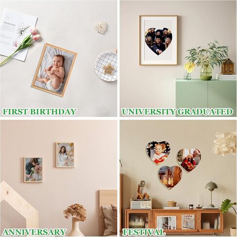 AKOLAFE 20 مجموعة من الفراغات ألغاز التسامي باللون الأبيض بالكامل 83 قطعة - قلب و40 قطعة - أحجية فارغة مستطيلة للرسم عليها والكتابة عليها، اصنع فراغات التسامي الخاصة بك، قطع ألغاز فارغة بالجملة لإنشاء الحرف اليدوية in Kuwait