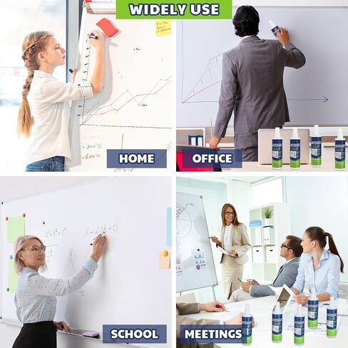 12 Pack Whiteboard Cleaner 8.5oz Dry Erase Board Cleaner White Board Cleaning Spray Dry Erase Cleaner Spray Removes Stubborn Marks from Whiteboard Chalkboard in Saudi Arabia