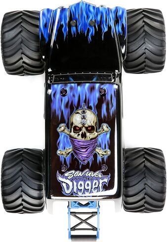 شاحنة Losi RC LMT ذات 4 عجلات ذات محور صلب شاحنة كبيرة RTR وبطارية وشاحن غير متضمنين Son-uva Digger LOS04021T2 in Kuwait