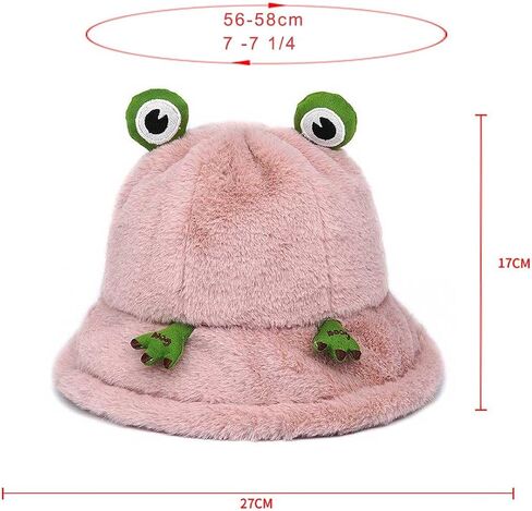 Cute Fuzzy Bucket Hat for Women Crochet Bucket Hat Winter Warm Plush Fisherman Fluffy Bucket Hat in Saudi Arabia