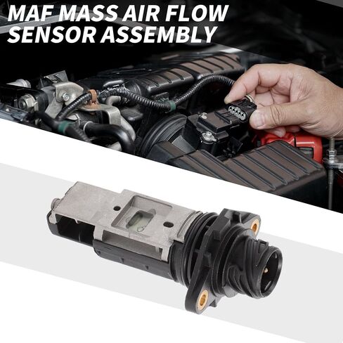 MAF الاستشعار No.13621736224 MAF حسّاس كتلة تدفق الهواء لسيارات BMW 318i 1.9L 1996-1998 البلاستيك معدن أسود in Saudi Arabia