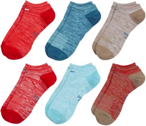 جوارب Nike للسيدات 6PK للاستخدام اليومي خفيفة الوزن ومتعددة الألوان بدون عرض in Saudi Arabia