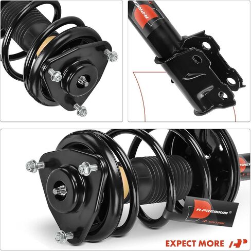 A-Premium Front Pair (2) Complete Strut and Coil Spring Assembly Compatible with Mitsubishi Outlander 2003 2004 2005 2006, Driver and Passenger Side in Saudi Arabia
