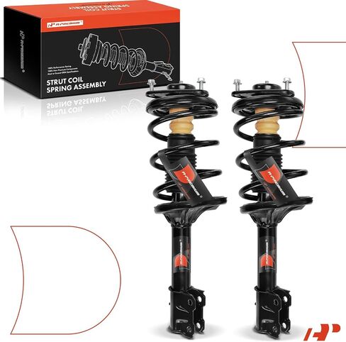 A-Premium Front Pair (2) Complete Strut and Coil Spring Assembly Compatible with Mitsubishi Outlander 2003 2004 2005 2006, Driver and Passenger Side in Saudi Arabia