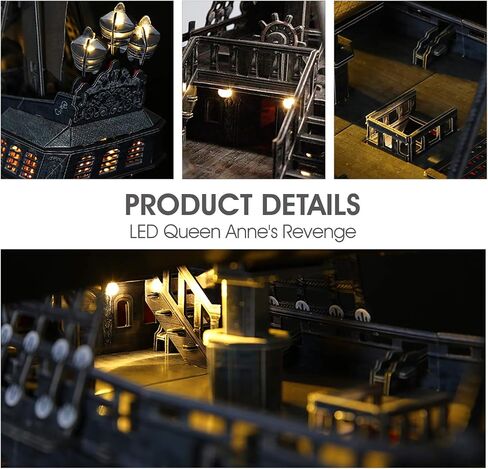 3D Puzzles for Adults - LED Titanic 35'' Large Ship - New Home Desk Decor - House Warming,Wedding,Anniversary,Valentines Day,Christmas Teacher Gifts 2023 Stocking Stuffers for Adults in Kuwait