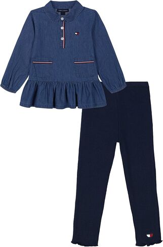 Tommy Hilfiger girls 2pc Tunic Legging Set in Saudi Arabia
