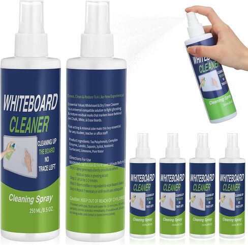 12 Pack Whiteboard Cleaner 8.5oz Dry Erase Board Cleaner White Board Cleaning Spray Dry Erase Cleaner Spray Removes Stubborn Marks from Whiteboard Chalkboard in Saudi Arabia