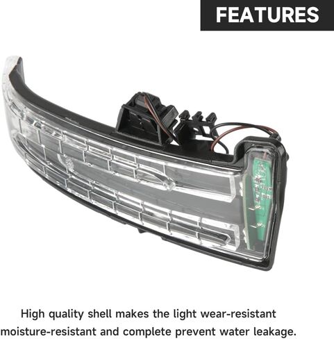 Front Right Side Wing Mirror LED Turn Signal Light Mirror Indicator Blinker Light - Compatible for Mercedes Benz W204 C-Class 2007-2013, W212 E-Class 2009-2013 - Replace Part A2129067501 in Saudi Arabia