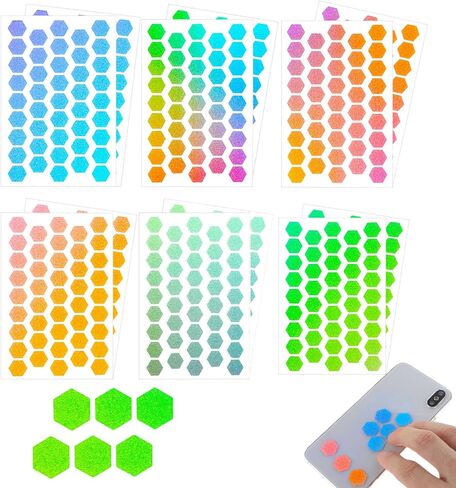 12 Pcs Anxiety Sensory Stickers, Hexagon Textured Stickers Sensory Stickers for Anxiety Relief Textured Surface Fidget Strips Adhesives Anxiety Relief for Adults Teens Desk Classroom in Saudi Arabia