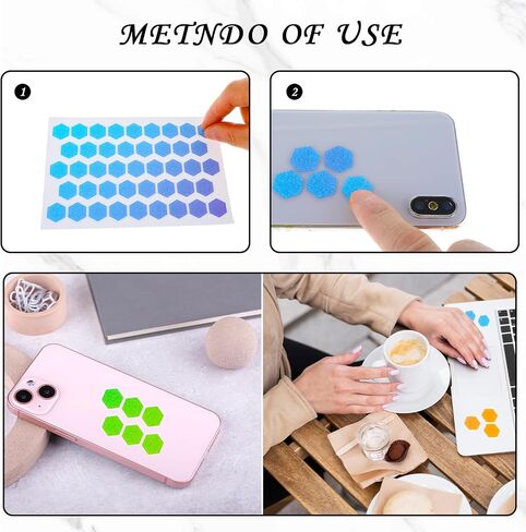 12 Pcs Anxiety Sensory Stickers, Hexagon Textured Stickers Sensory Stickers for Anxiety Relief Textured Surface Fidget Strips Adhesives Anxiety Relief for Adults Teens Desk Classroom in Saudi Arabia