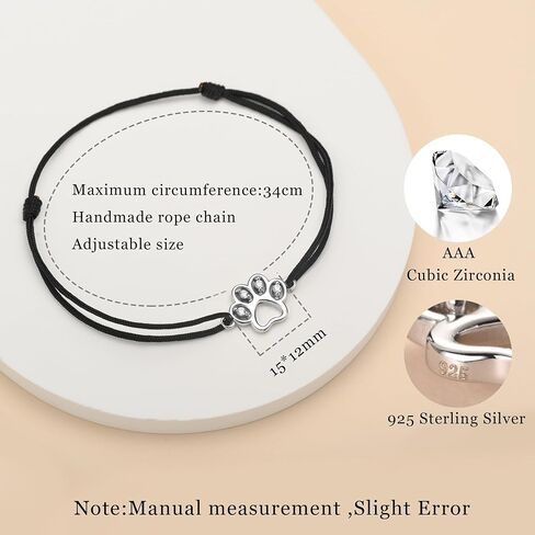 JENDEAR SHINE 925 Sterling Silver Anklet for Women, Adjustable Handmade Rope Chain Waterproof Anklet, Summer Beach Jewelry Anklet Gift in Kuwait