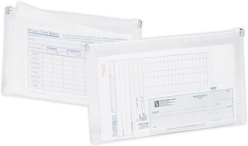 Office Depot Transparent Zipper Envelopes, Check Size, Clear, Pack Of 3, 667812 in Saudi Arabia