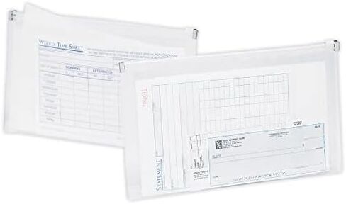 Office Depot Transparent Zipper Envelopes, Check Size, Clear, Pack Of 3, 667812 in Saudi Arabia