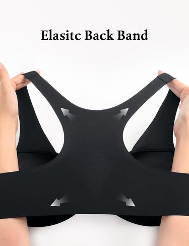 Women's Push Up Racerback Front Closure Bras Seamless Plunge Padded Underwire Add 2 Cup Sizes Bra in Kuwait