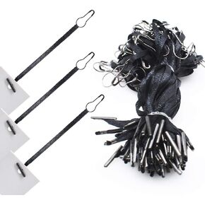 4.5" 500Pcs Hang Tag Fasteners Silks and Satin Strings Safety Pin and Barb Easy and Fast to Attach (Beige)