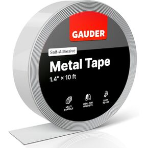 GAUDER Metal Tape Self Adhesive | Ferrous Tape for Magnets | Metallic Steel Strip