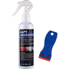 LLPT Adhesive Remover 8.8 fl oz with Plastic Scrapper Surface Safe Removes Labels Stickers Decals Adhesive Tape Residue Tar Grease Chewing Gum (49503-1)