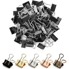 Mr. Pen- Binder Clips, Small Binder Clips, 50Pack, 0.75 in, Black, Small Clips, Paper Binder Clips, Binder Clips Small Size,Small Paper Clips, Office Clips, Micro Binder Clips, Mini Binder Clips