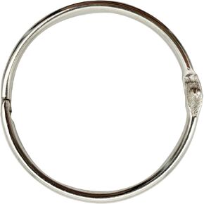 3 Inch (12 Pack) Loose Leaf Binder Book Rings, with Metal Nickel Plated for Key,and Index Cards, for School, Home, or Office, Silver