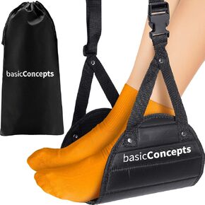 Airplane Footrest (4 Pack), Perfect Foot Hammock Airplane or Office Footrest to Relax Your Feet - Airplane Foot Hammock for Airplane Travel Accessories, Plane Footrest, Airplane Essentials
