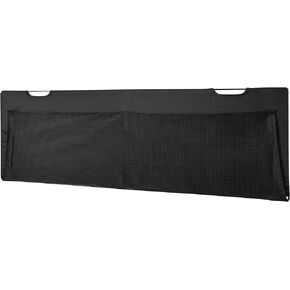 Mount-It! Under Desk Modesty Panel for Office Desks and Sit Stand Workstations [60 Inches Wide] Mesh Organizer Pockets for Cables and Wires (Black)