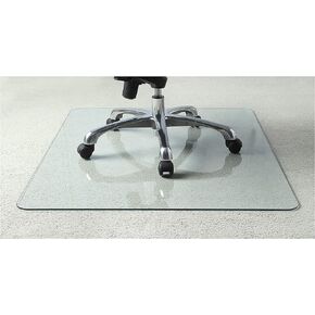 Lorell Tempered Glass Multi-Surface Chair Mat, 36"