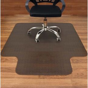 AiBOB Office Chair Mat for Hardwood Floor, 36 X 48 inches, Hard Floor Chair Mats Under Computer Desk, Easy Glide for Rolling Chairs, No Curling