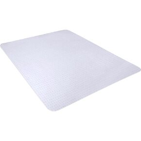 Office Chair Mat for Carpeted Floors, Transparent Desk Chair Mat for Low Pile Carpets, Plastic Floor Mat for Office Chair on Carpet for Work, Home, Gaming, Easy Glide (30" X 48" Rectangle)
