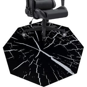 HiiARug Chair Mat for Hardwood Floor Anti-Slip Office Chair Mat Floor Protector Octagon Computer Chair Mat for Home Office Gaming Room