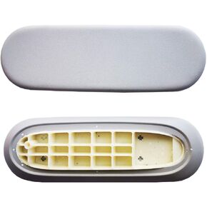 Arm Pads Caps Replacement for Herman Miller Sayl Office Chair, Fixed and Height-Adjustable Armrest, Light Gray Vinyl (1-Pair)