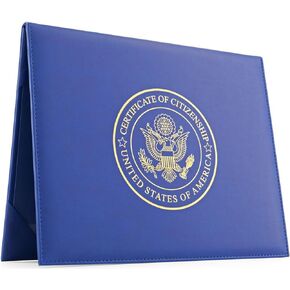 The Original USA Welcome Kit by Official Fellow Citizen | US Citizenship Certificate Holder | US Citizenship Gifts | Complete Gift Set | Card | American Flag Lapel Pin, MADE IN USA