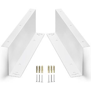 Skywin Cash Drawer Under Counter Mounting Brackets White- Heavy Duty Steel Mounting Brackets for Installation of 16" Cash Registers Drawer Under The Counter (1)