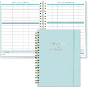 S&O Income and Expense Tracker Notebook for Better Money Management - Bookkeeping Record Book - Income and Expense Log Book Small Business - Ledger Books for Bookkeeping - 104 Pages, 8.4" x 11.2"