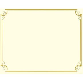 Great Papers! Golden Scroll Gold Foil Certificate, 8.5" x 11", 12 Count (2011859)