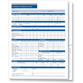 (A0503AMZ) Confidential Employee Record Folder, 25 Pack